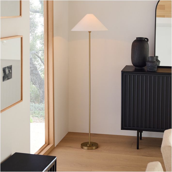 Beatrix Floor Lamp (61&quot;) - Linen Shade