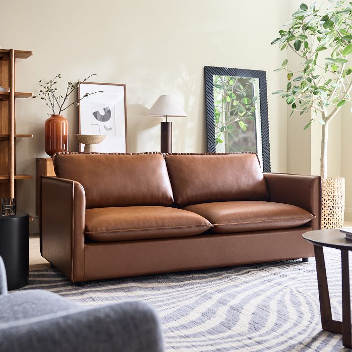 Dekalb Leather Sofa (68–96)