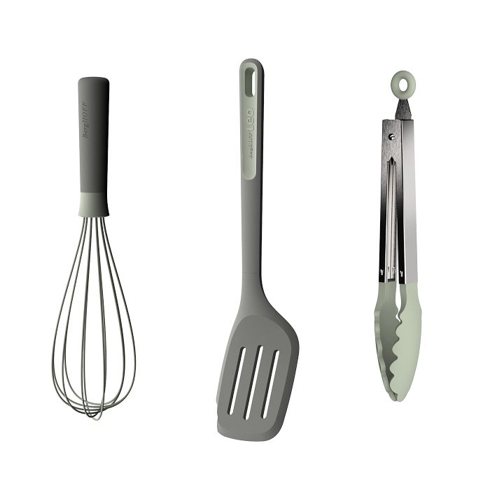 W & P Porter Stainless Utensil Set with Silicon Pouch Charcoal - Stock  Culinary Goods