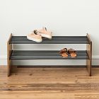 Shoe rack hot sale solid wood