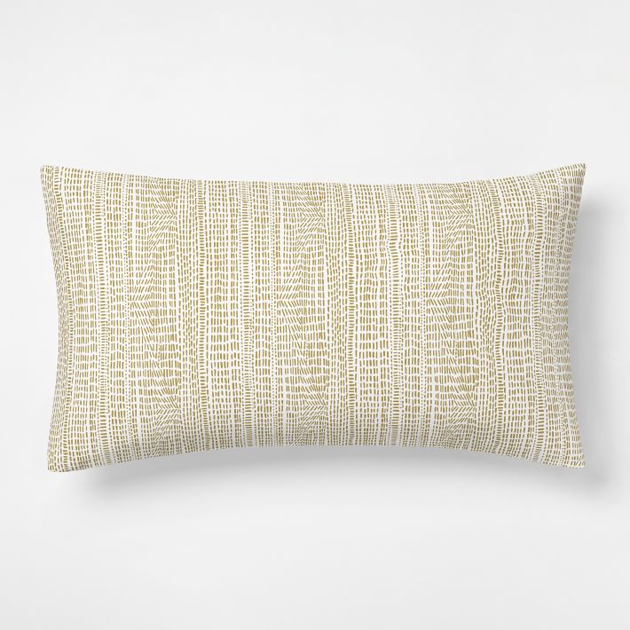 Organic Cotton Percale Bomu Pillowcases West Elm