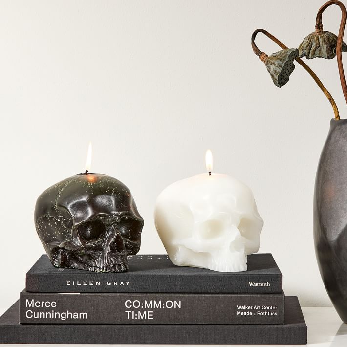 Molded Skull Candles