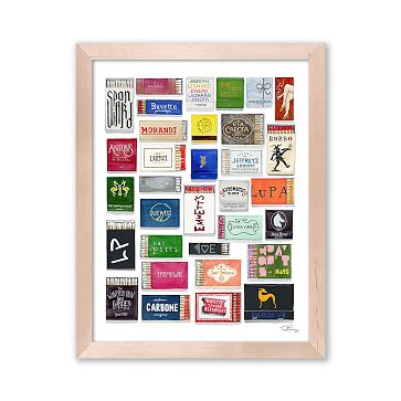 West Village Framed Matchbook Print by My Father's Daughter | West Elm