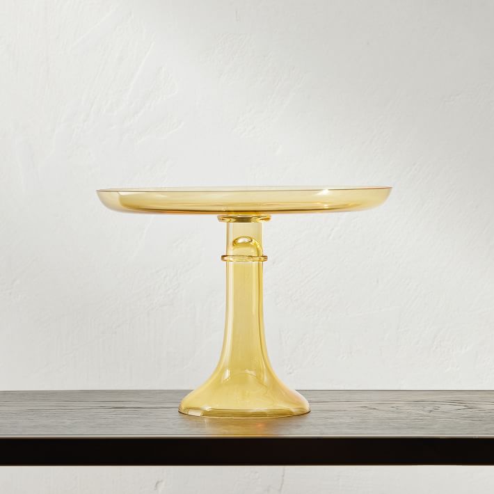 Estelle Colored Glass Cake Stand