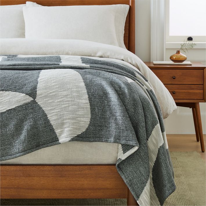 West elm cotton blanket hot sale