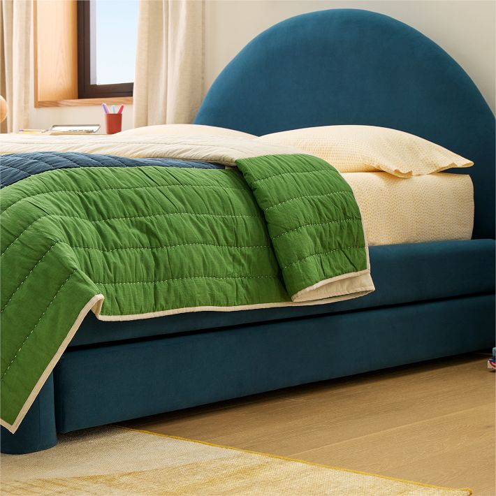 Elora Arched Upholstered Bed w/ Trundle West Elm