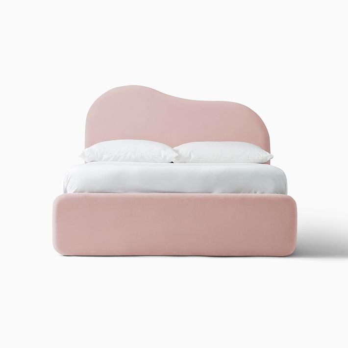 Alba Asymmetric Upholstered Bed | West Elm