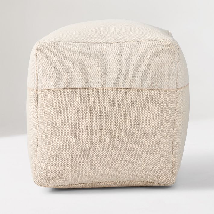 BONN LINEN - Pouf piccolo tondo in tessuto