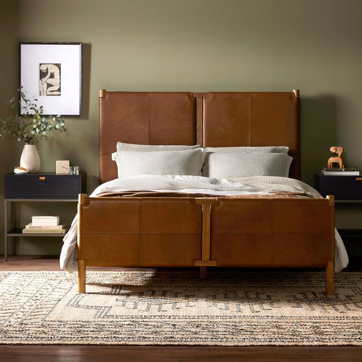 Sackett Leather Bed