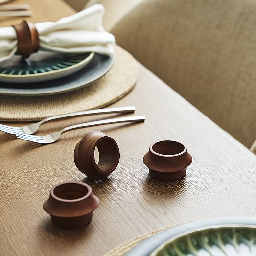 Tira Wood Napkin Rings | West Elm