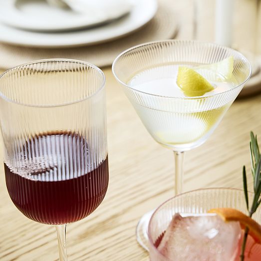 Fluted Glassware Sets West Elm