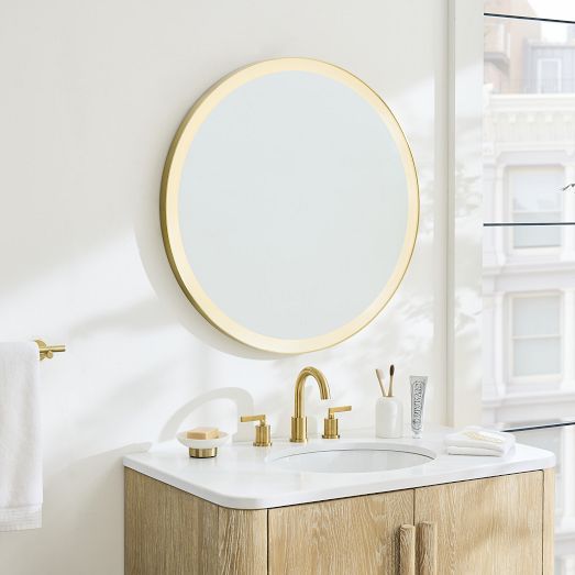 Round LightUp Vanity Mirror (30") West Elm