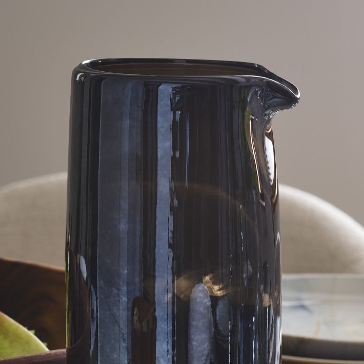 Premium Recycled Modern Glass Pitcher – Be Home