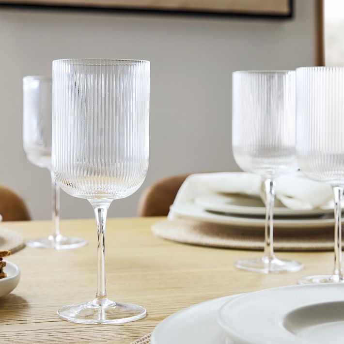 Fluted Wine Glass Sets