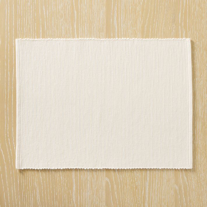 Riviera White Cotton Placemats | Set of 8