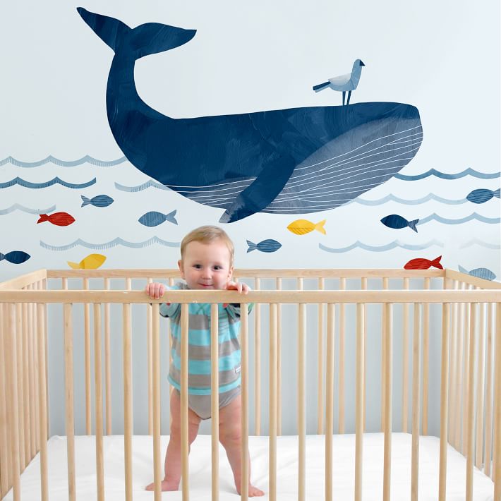 Mej Mej Warrick The Whale Peel & Stick Wall Decals