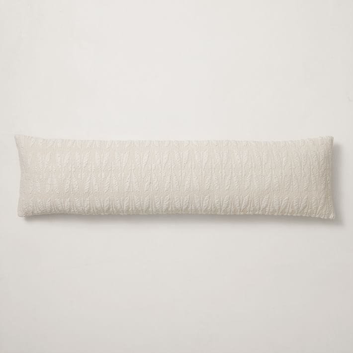 Lounge Town C Shaped Body Pillow - Ivory Velour