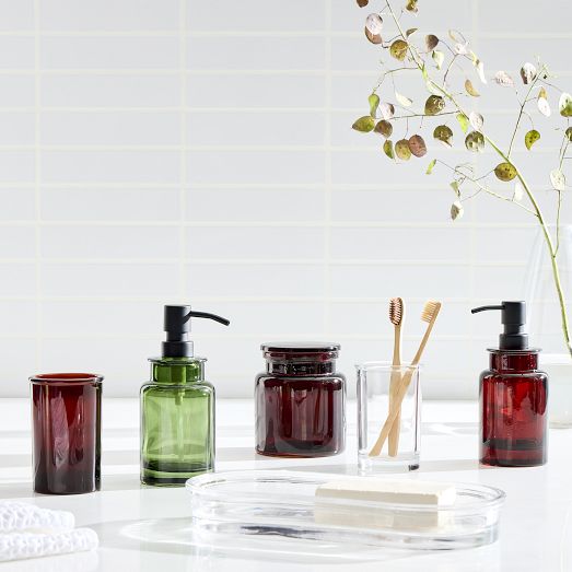 Apothecary Glass Bath Accessories West Elm
