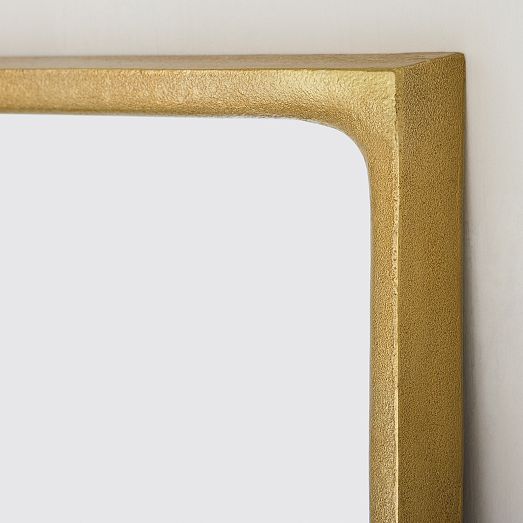 Grace Textured Metal Floor Mirror - 30