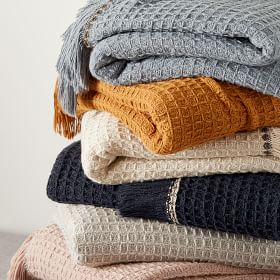 Cotton Waffle Throw West Elm