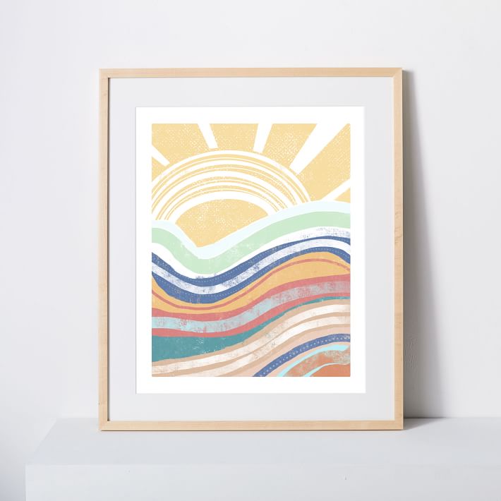 DIY Wall Art Kit  Sunshine w Waves - The little Green Bean