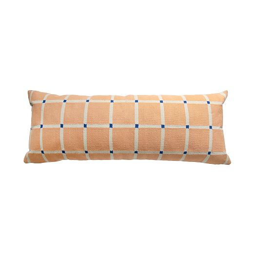 Leah Singh Reversible Grid Pillow Cover | West Elm
