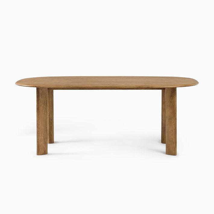 WoodenArtPro Conference Table; Dining Table Oval Solid Wood Dining