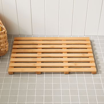 Slatted Bamboo Bath Mat