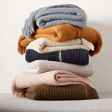 Cotton Waffle Throw West Elm