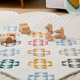 Misha & Puff Patchwork Triangle Toddler Quilt | West Elm