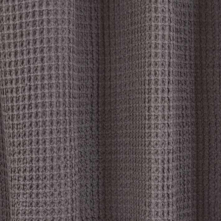 Plush Waffle Shower Curtain | West Elm