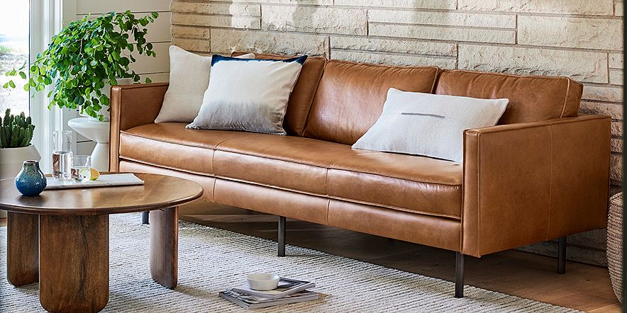 West Elm Beige Sofa with Removable Back Cushions, 61% Off