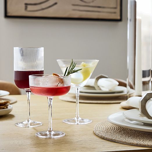 Fluted Martini Glass Sets | West Elm