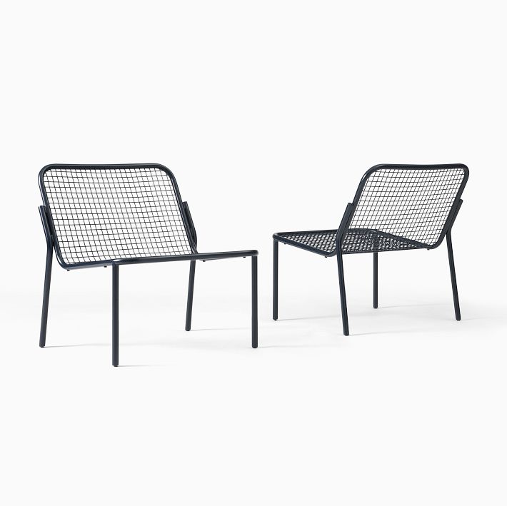 Seville Outdoor Stacking Lounge Chair (Set of 2) West Elm