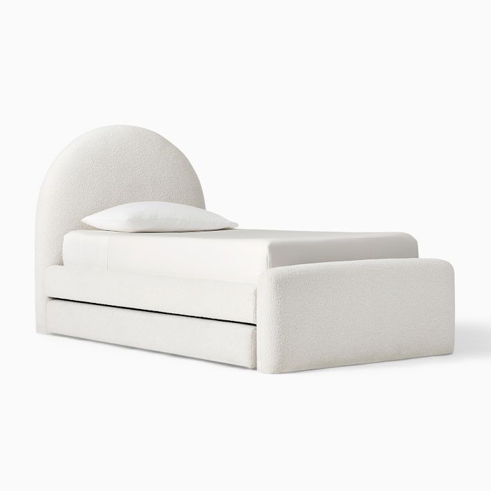 Elora Arched Upholstered Bed w/ Trundle | West Elm