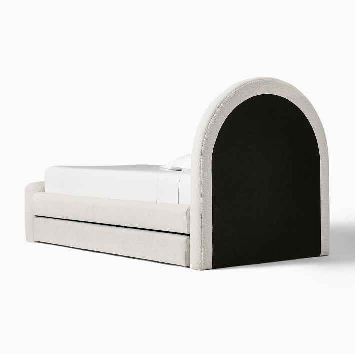 Elora Arched Upholstered Bed w/ Trundle | West Elm