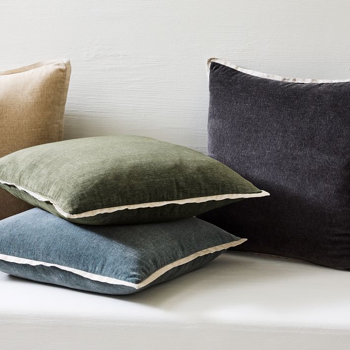 Washed Velvet Pillow Cover