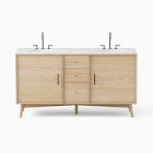 Mid-Century Double Bathroom Vanity (63