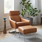 Austin Leather Chair &amp; Ottoman Set