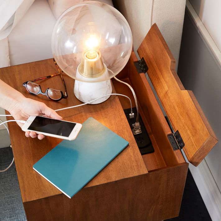 West elm store charging nightstand