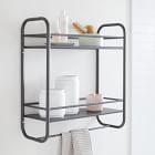 Deco Curve Metal Wall Shelves | West Elm