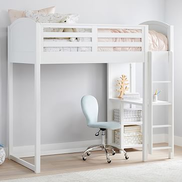 Pottery barn white 2024 loft bed