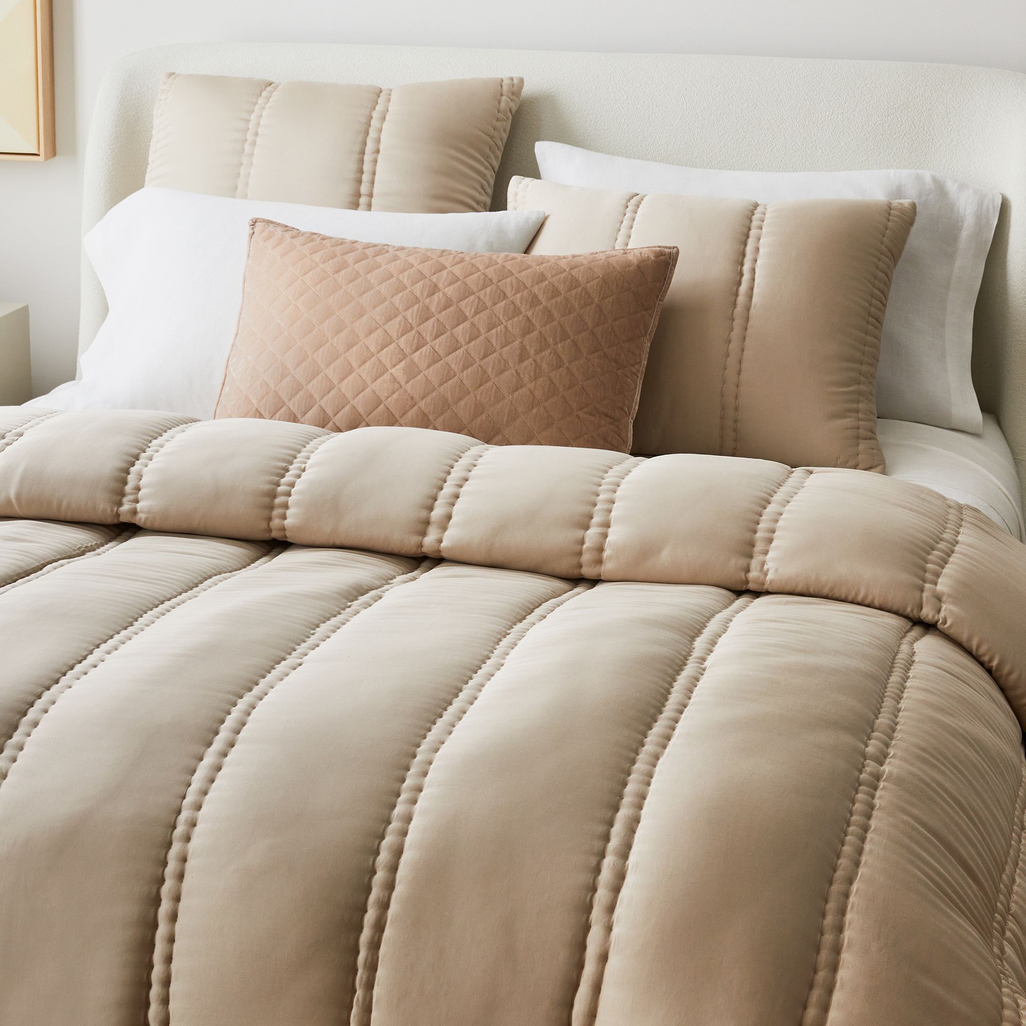 West Elm Silky Tencel Plush Comforter & Shams