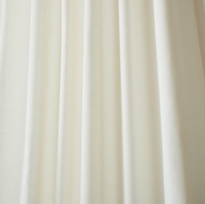 Cotton Velvet Blackout Curtain | West Elm