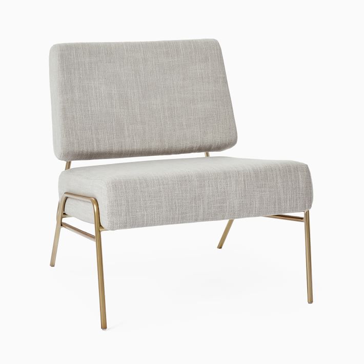 West elm wire frame slipper outlet chair