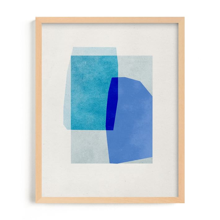 Blue Abstraction Framed Wall Art by Minted for West Elm West Elm