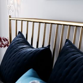 West elm shop gold bed