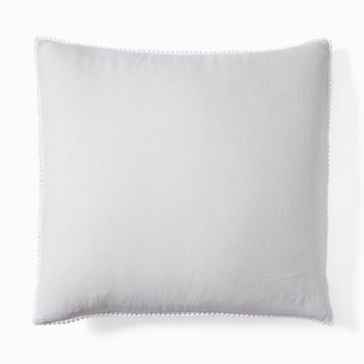European Flax Linen Pom Pom Kids Duvet Cover & Shams