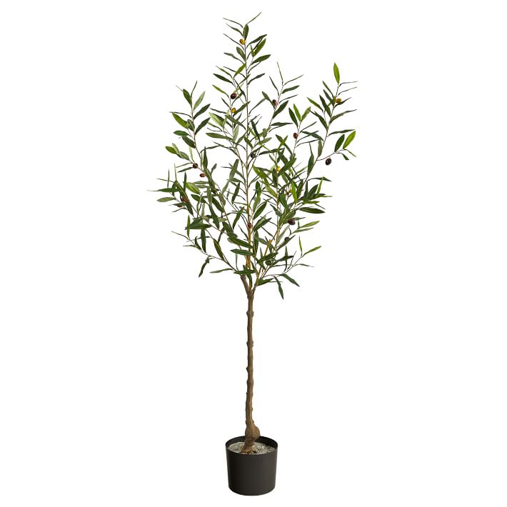 Faux Potted Olive Tree