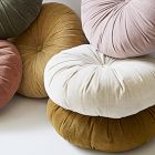 Classic Cotton Velvet Tufted Round Pillow
